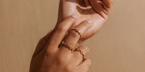 Pair of Hands with Rings